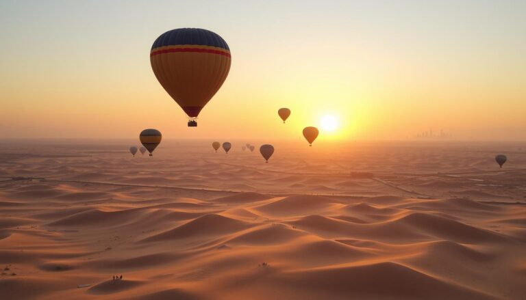 Hot air balloon ride Dubai