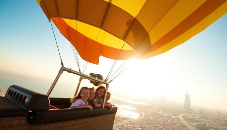 Are kids allowed in hot air balloon Dubai?