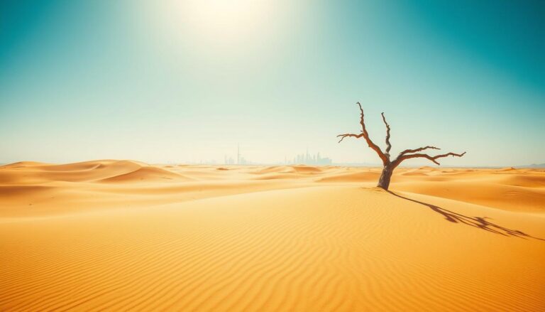 How far is it from Dubai to the desert?