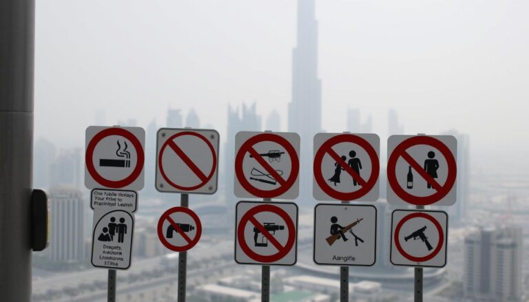 What is not allowed in Dubai as a tourist?